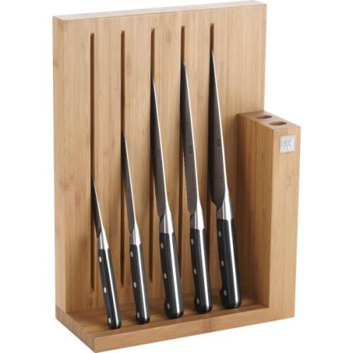 Zwilling Pro Knivblock i Bambu med 5 knivar