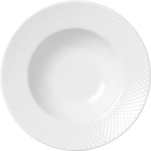 Lyngby Porcelæn Rhombe Pastatallrik 24,5 cm