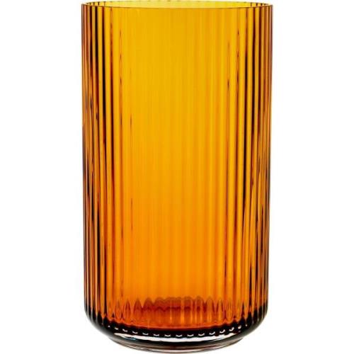 Lyngby Porcelæn Lyngbyvasen 31 cm., glas - amber