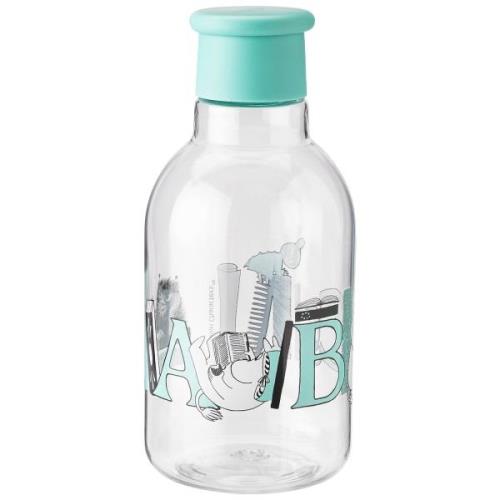 RIG-TIG Drink-it vattenflaska med mumin- ABC, 0,5 liter, turquoise
