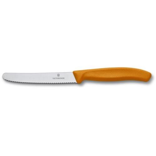 Victorinox Tomat- och Korvkniv 11 cm Tandad Orange