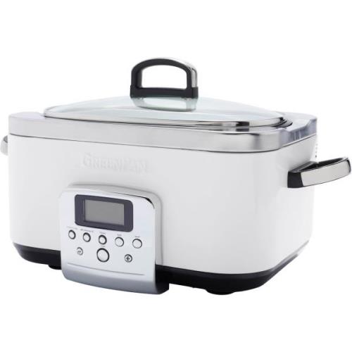 GreenPan Elite Slow Cooker, cloud cream