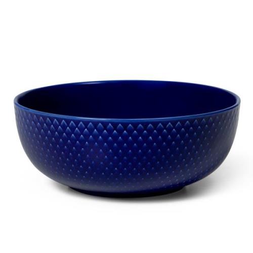 Lyngby Porcelæn Rhombe Color skål 15,5 cm, mörkblå