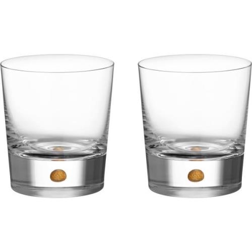Orrefors Intermezzo Double Old Fashioned drinkglas 40 cl, guld