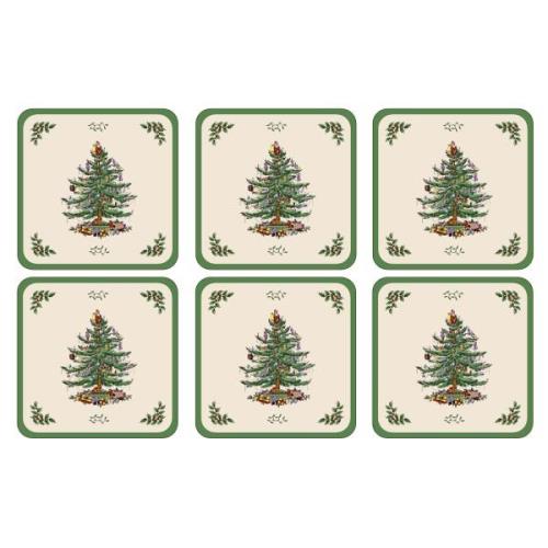 Spode Christmas Tree glasunderlägg 6-pack