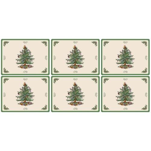 Spode Christmas Tree bordstablett 6-pack