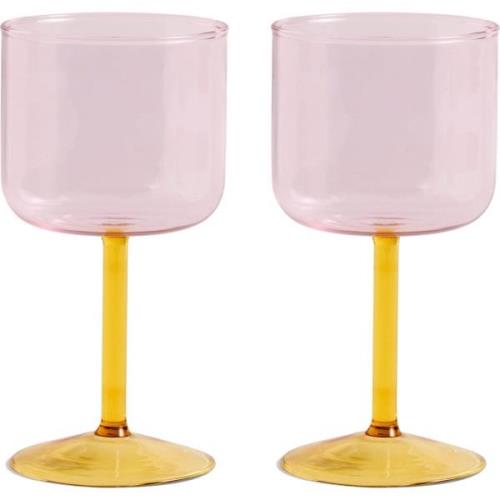 HAY Tint vinglas set 2 st, rosa/gul
