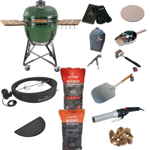 Kamado Sumo Maxi Deluxepaket, grön