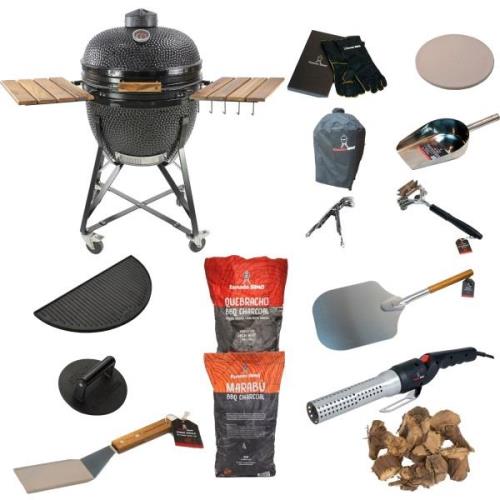 Kamado Sumo Maxi stora grillpaket, svart