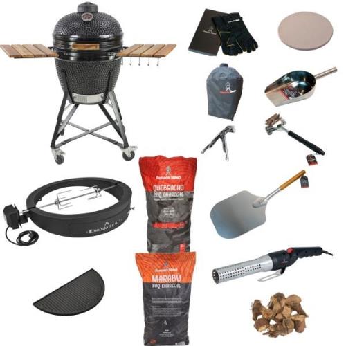 Kamado Sumo Midi Deluxepaket, svart