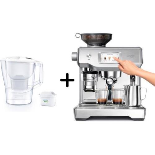 Sage SES990 The Oracle Touch espressomaskin + Brita Aluna filterkanna