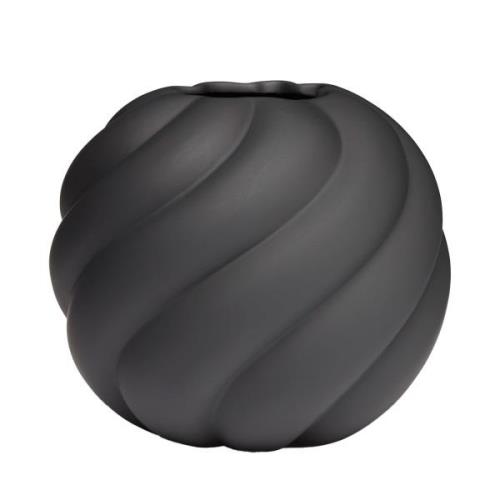 Cooee Design Twist Ball vas 20 cm, svart