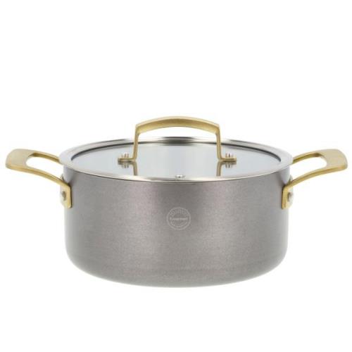 Pillivuyt Gourmet Durance gryta med lock 2,9 liter 20 cm, rostfritt st...