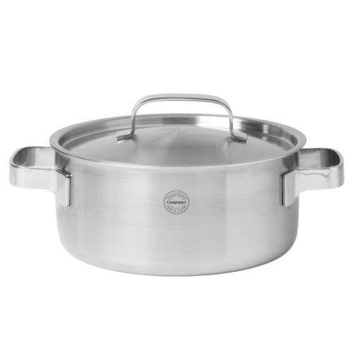 Pillivuyt Gourmet Somme gryta med lock 5 liter 24 cm, rostfritt stål