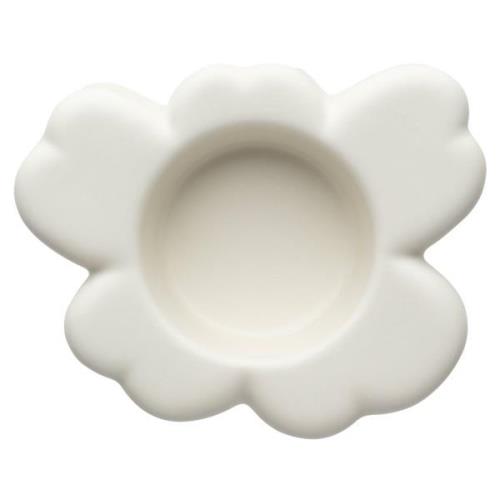 Marimekko Unikko Shape värmeljushållare 10x3 cm, matte white