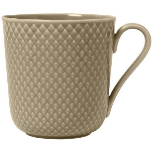 Lyngby Porcelæn Rhombe Earth mugg, clay