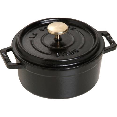 Staub La Cocotte Rund Gryta Svart 12 cm 0,4 l