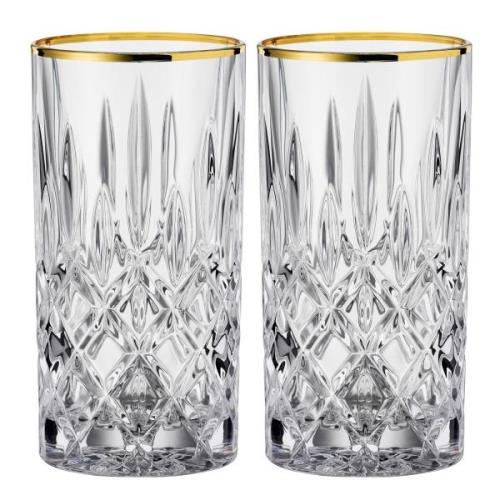 Nachtmann Noblesse longdrinkglas 2-pack, 37,5 cl, gold