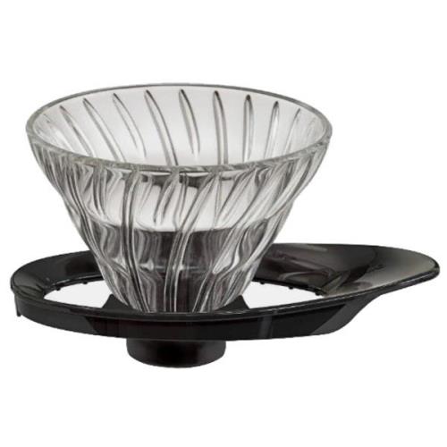 Hario 2 Cup Dripper V60 Glas med svart handtag