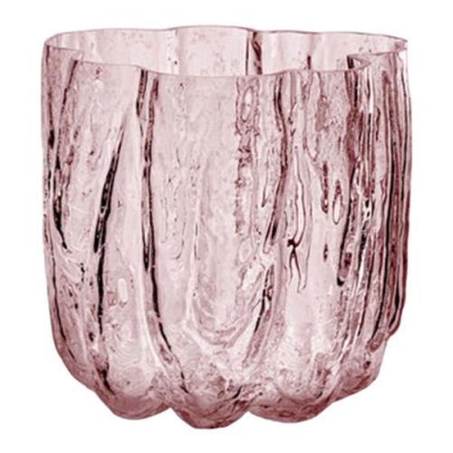 Kosta Boda Crackle Vas 12,1 cm, rosa