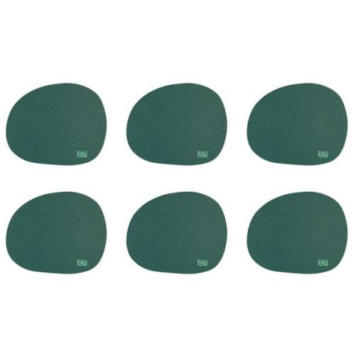 Aida RAW glasunderlägg silikon 6-pack, dark green