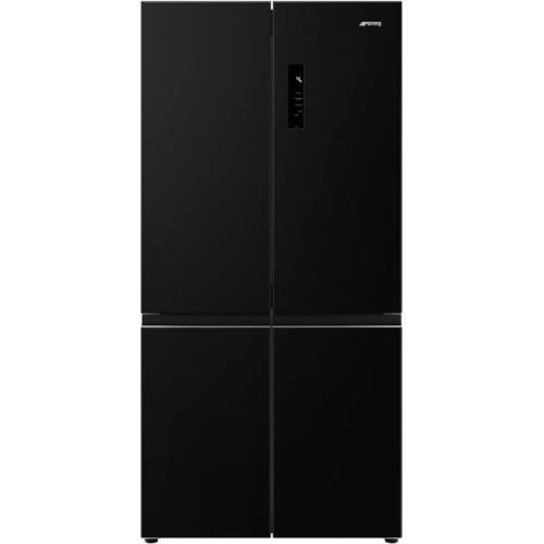 Smeg FQI60KD French Door kylskåp, svart