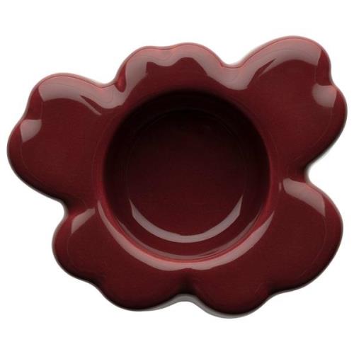 Marimekko Unikko Shape värmeljushållare 10x3 cm, reddish brown