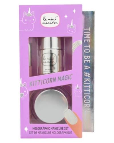 Le Mini Macaron Kitticorn Magic Holographic Manicure Set 10 ml