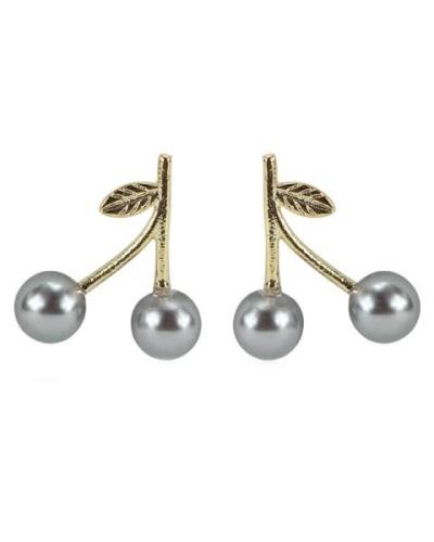 Everneed Cherry earrings grey/gold (U)