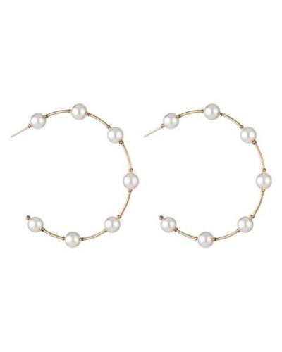 Everneed Kenya hoop pearl earrings