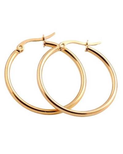 Everneed Mille Gold Hoop Earrings Large