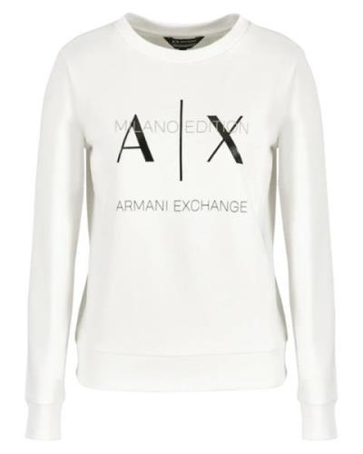 Armani Exchange Kvinna Sweatshirt Vit M