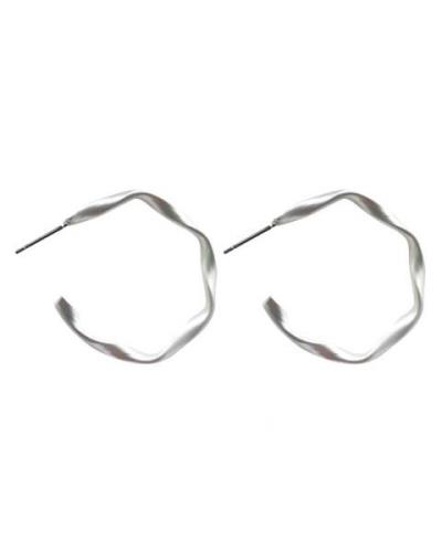 Everneed Maya My Twist Silver Hoop Earrings