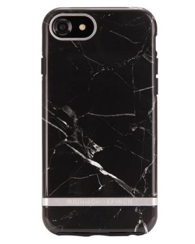 Richmond And Finch Black Marble - Silver iPhone 6/6S/7/8 Cover