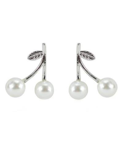 Everneed Cherry earrings - white/silver (U)