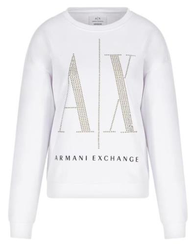 Armani Exchange Woman Sweatshirt White Str. L