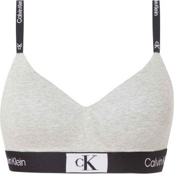 Calvin Klein BH CK96 String Bralette Ljusgrå bomull Small Dam
