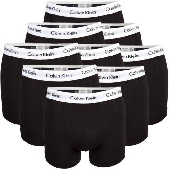 Calvin Klein Kalsonger 9P Cotton Stretch Trunks Svart/Vit bomull Small...