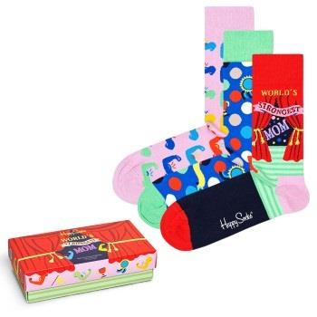 Happy socks Strumpor 3P Mothers Day Gift Box Rosa/Blå bomull Strl 36/4...