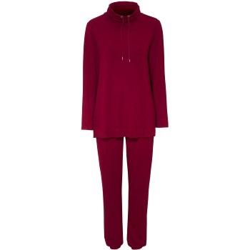 Damella Bamboo Frenchterry Suit Röd Bambu Small Dam