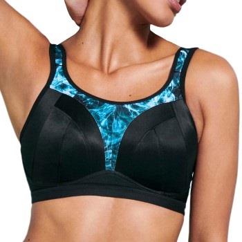 Freya BH Dynamic Soft Sports Bra Svart/Blå I 90 Dam