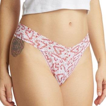 Hanky Panky Trosor 2P Printed Original Rise Thong Vit Mönstrad nylon O...