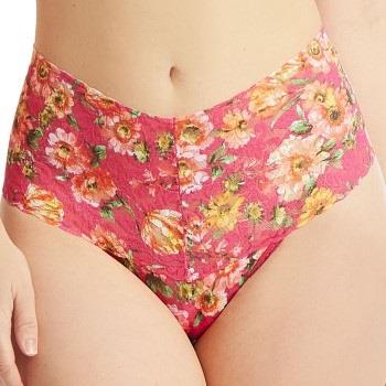 Hanky Panky Trosor Signature Lace Print Retro Thong Rosa blommig nylon...