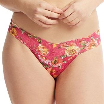 Hanky Panky Trosor Printed Low Rise Thong Rosa blommig nylon One Size ...