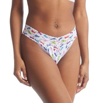 Hanky Panky Trosor Printed Original Rise Thong Vit m färgmönster nylon...