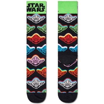 Happy socks Strumpor Star Wars Yoda Sock Svart mönstrad bomull Strl 41...