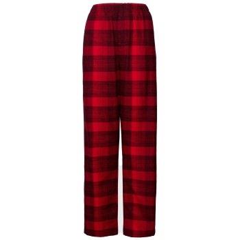 Calvin Klein Long Flannel Sleep Pant Svart/Röd bomull Medium Dam