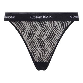 Calvin Klein Trosor Modern Lace Thong Svart polyamid Medium Dam