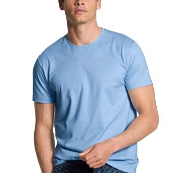 Calida Remix Basic T-Shirt Ljusblå bomull Small Herr
