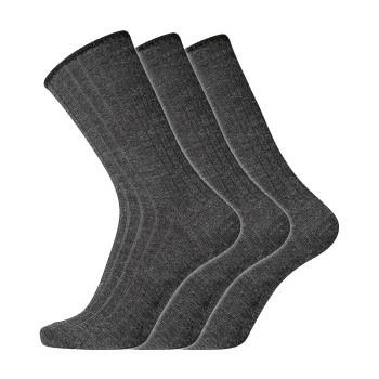 Dovre Strumpor 3P Wool No-Elastic Socks Mörkgrå Strl 45/48 Herr
